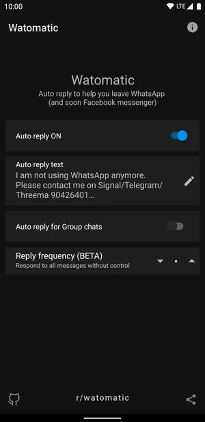 Watomatic  Auto Reply For WhatsApp